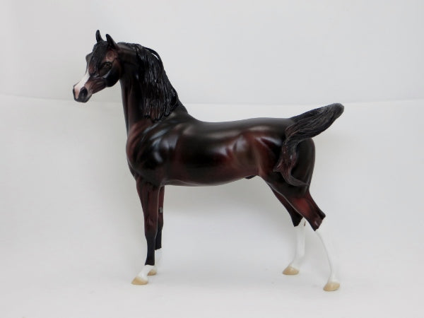 WHIPLASH - OOAK Dark Dapple Red Chestnut Arabian 2/15