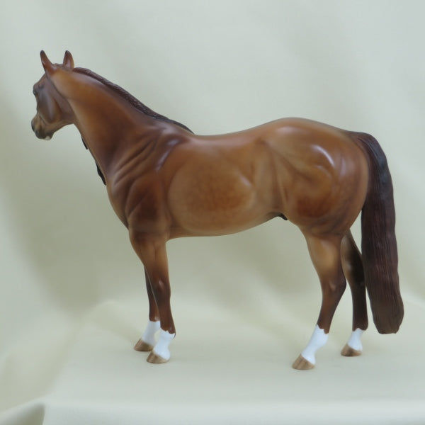 SHINE YOUR WAY - OOAK Dapple Chestnut Extreme Long Mane &amp; Forelock Stock Horse 3/15
