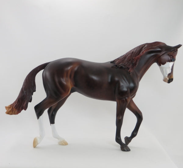 VIZZARD - OOAK Dappled Liver Chestnut Thoroughbred Horse - 5/15