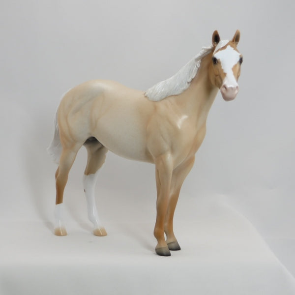 INDIANA DUNE - OOAK Palomino Roan Stock Horse 4/15