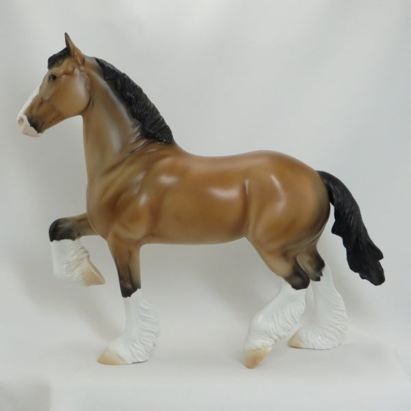 SHLOFA - OOAK Buckskin Trotting Draft Horse 5/15