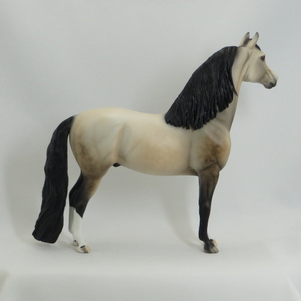 HONEYVILLE - OOAK Dapple Buckskin Long Mane Morgan 4/15