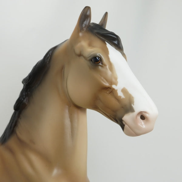 SHLOFA - OOAK Buckskin Trotting Draft Horse 5/15