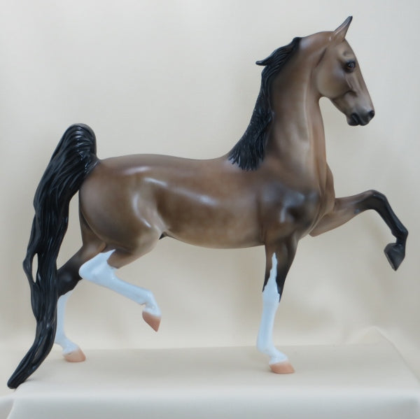 JAM ON GERRY'S ROCK - OOAK Sooty Buckskin Saddlebred Model Horse - 3/15