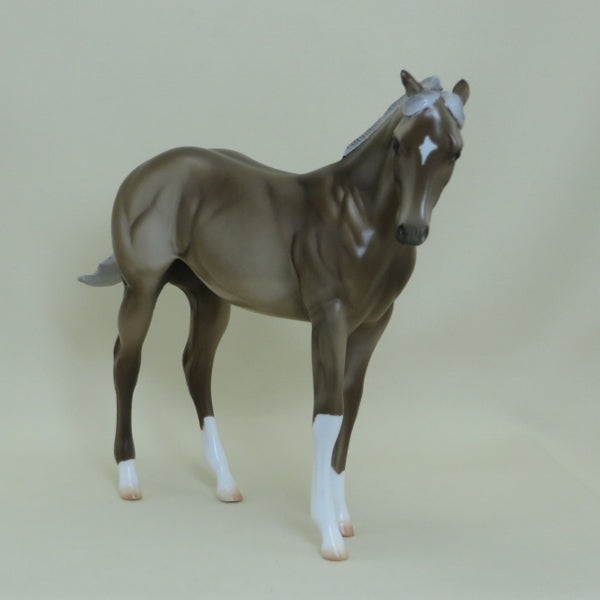 DELL - OOAK Chocolate Palomino Pinned Ear Weanling - 4/15