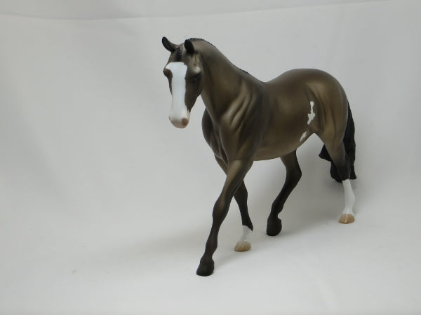 HARDING - OOAK Dapple Sooty Buckskin Pony Model Horse - 2/15