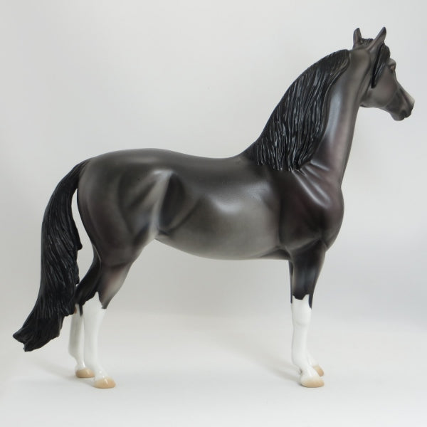 FISH - OOAK Dapple Gray Morgan Model Horse - 5/15