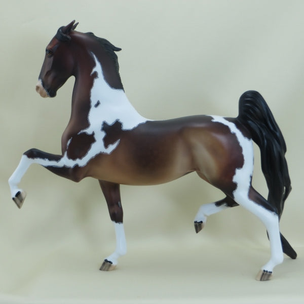 DELANEY - OOAK Dapple Bay Pinned Ear Pinto Saddlebred w/ Mapping 3/15