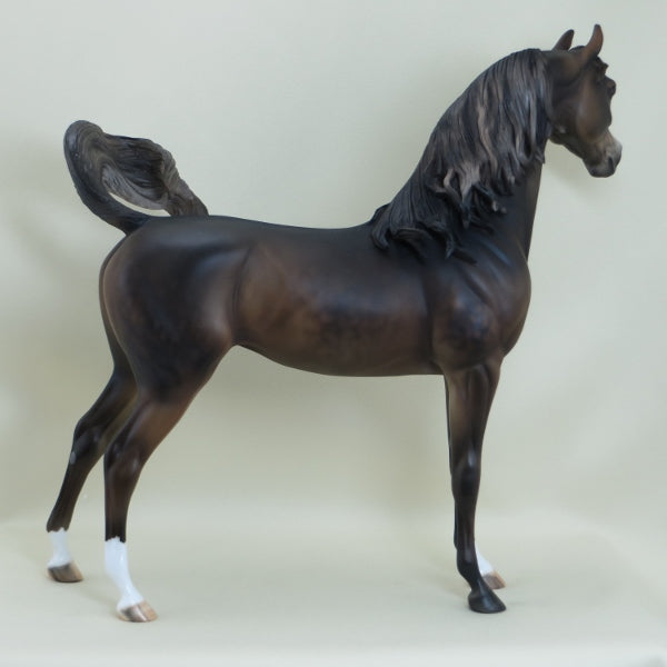 SHY VIOLET - OOAK Extreme Dark Dapple Chestnut Arabian 3/15