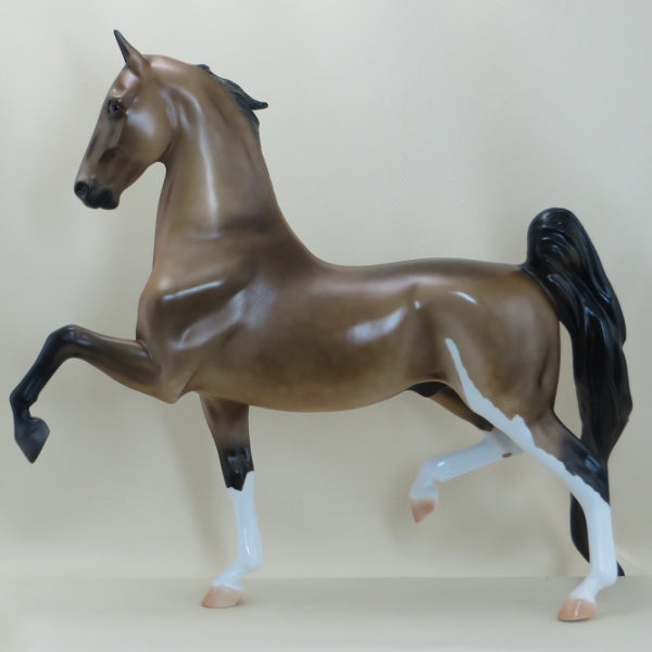 JAM ON GERRY&#39;S ROCK - OOAK Sooty Buckskin Saddlebred Model Horse - 3/15