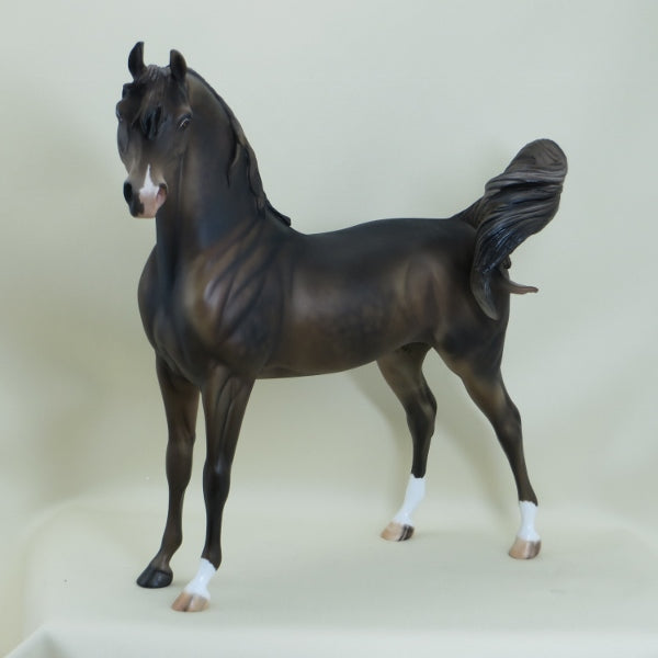 SHY VIOLET - OOAK Extreme Dark Dapple Chestnut Arabian 3/15