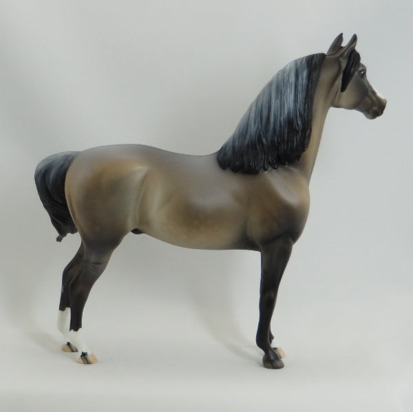 SCOTT - OOAK Frosty Dun Long Mane Morgan Model Horse - 4/15