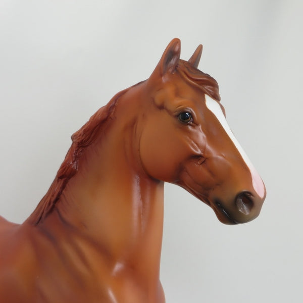 SATCH - OOAK Fiery Chestnut Trotting Draft Horse 5/15