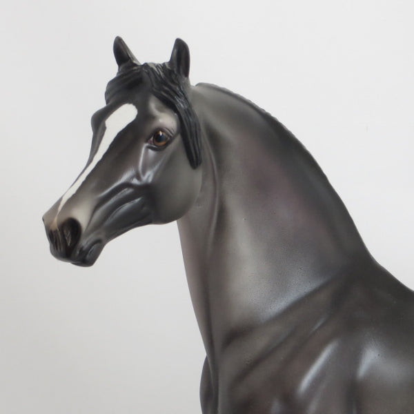FISH - OOAK Dapple Gray Morgan Model Horse - 5/15