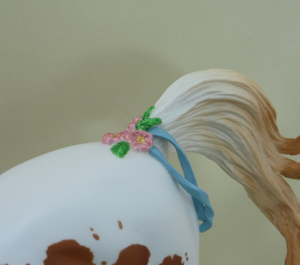 BLOSSOM - OOAK Chestnut Pinto Morgan with Flowers &amp; Ribbons 3/15