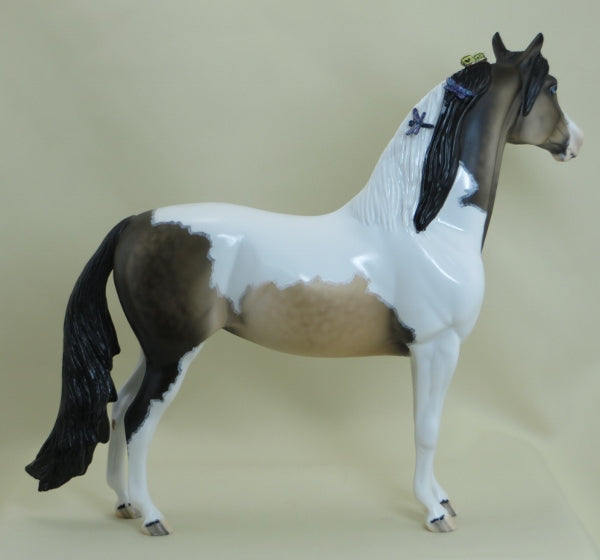 ON THE WING - OOAK Dapple Sooty Buckskin Pinto Morgan Mare with Insects 3/15