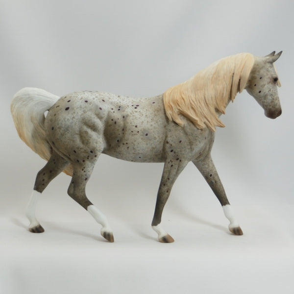 KISS MY SPOTS - OOAK Chestnut Appaloosa Pony Model Horse - 5/15