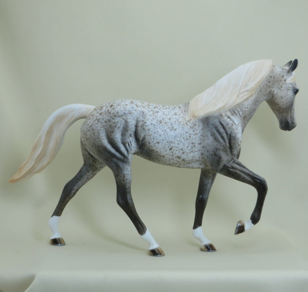 KOKO KRUNCH - OOAK Bay Appaloosa Tennessee Walker Model Horse - 4/15
