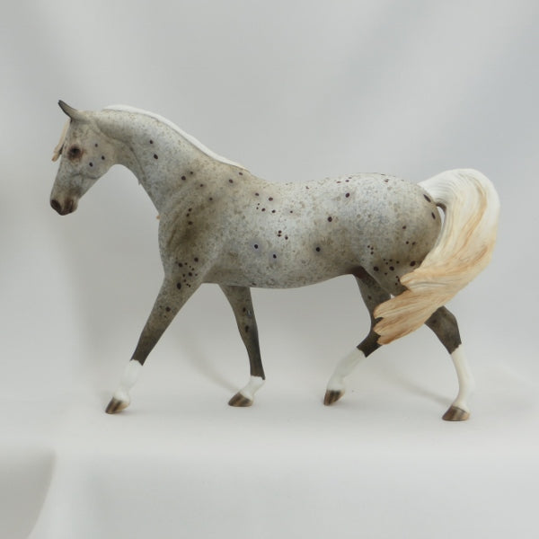 KISS MY SPOTS - OOAK Chestnut Appaloosa Pony Model Horse - 5/15