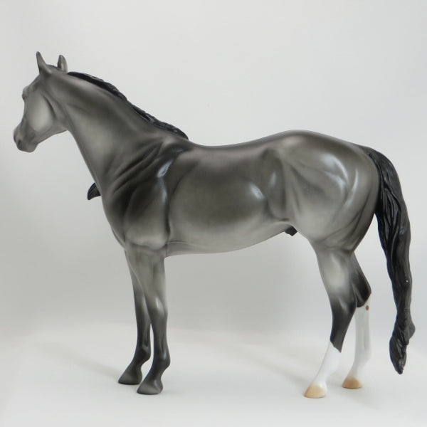 TEN OF SPADES - OOAK Dapple Gray Model Stock Horse - 5/15