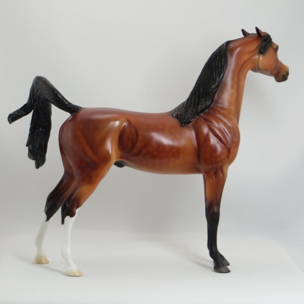 AMISH SUNRISE - OOAK Dapple Bay Pinned Ear Arabian - 5/15