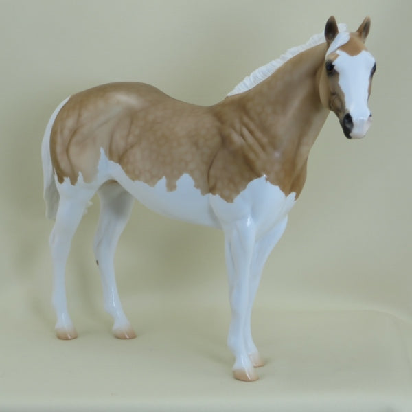 DWYER - OOAK Dapple Palomino Splash Paint Stock 3/15
