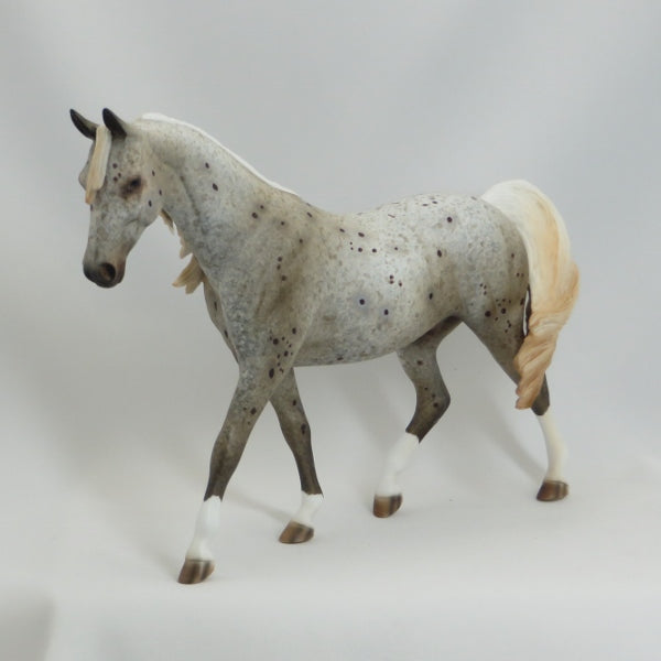 KISS MY SPOTS - OOAK Chestnut Appaloosa Pony Model Horse - 5/15