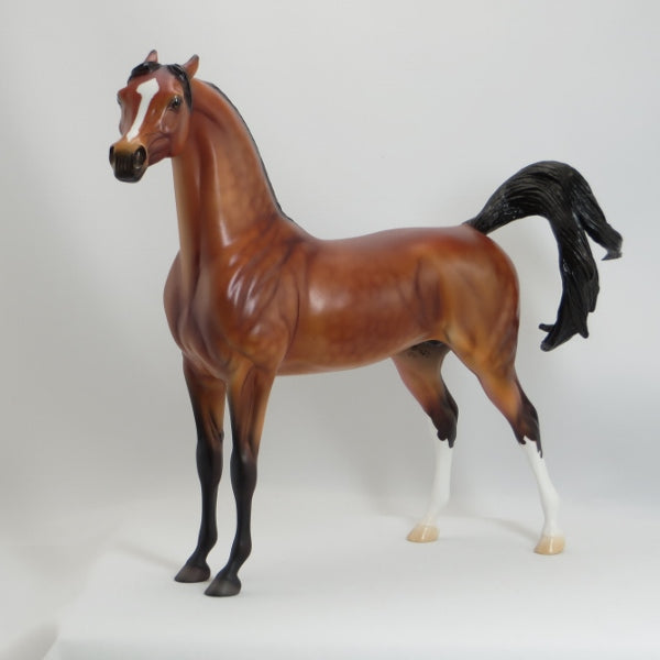 AMISH SUNRISE - OOAK Dapple Bay Pinned Ear Arabian - 5/15