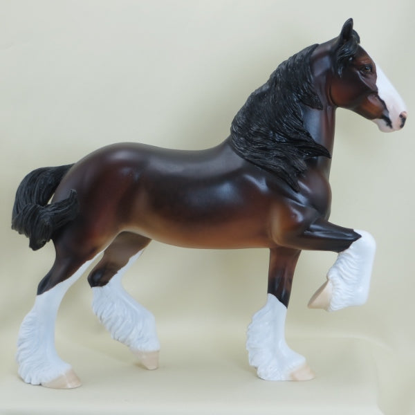 O'MEARA - OOAK Dapple Seal Bay Listening Ears Trotting Drafter - 3/15