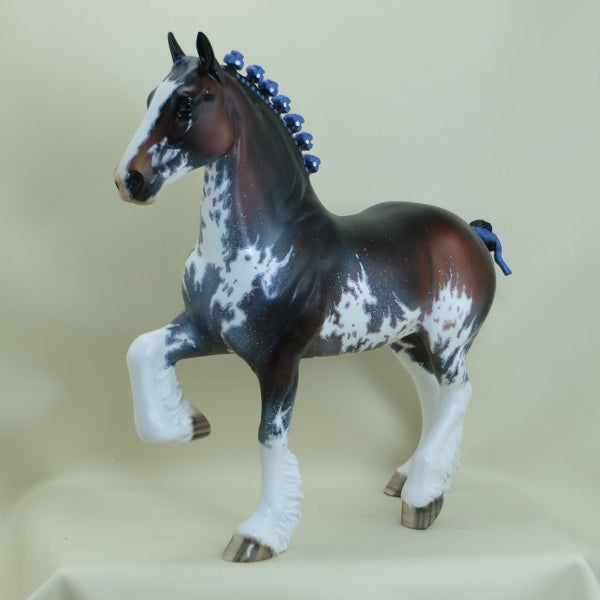 THUNDERBOLT - OOAK Bay Sabino Trotting Draft Horse 3/15