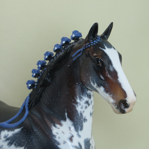 THUNDERBOLT - OOAK Bay Sabino Trotting Draft Horse 3/15