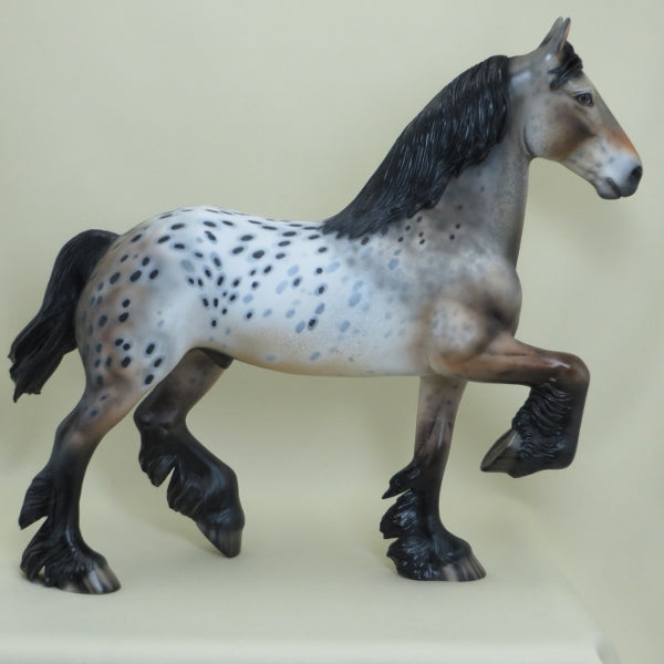 MENOMONEE SPOTS - OOAK Appaloosa Trotting Draft Horse 4/15