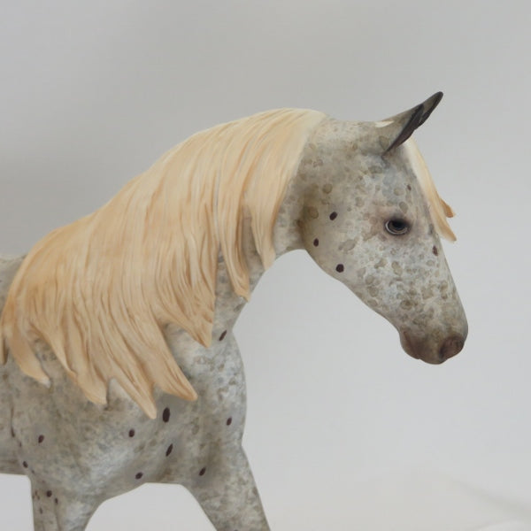 KISS MY SPOTS - OOAK Chestnut Appaloosa Pony Model Horse - 5/15