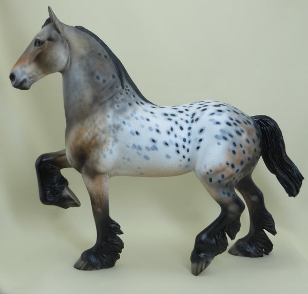 MENOMONEE SPOTS - OOAK Appaloosa Trotting Draft Horse 4/15