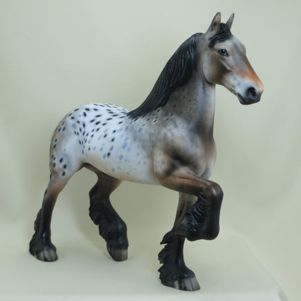 MENOMONEE SPOTS - OOAK Appaloosa Trotting Draft Horse 4/15