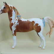BLOSSOM - OOAK Chestnut Pinto Morgan with Flowers & Ribbons 3/15
