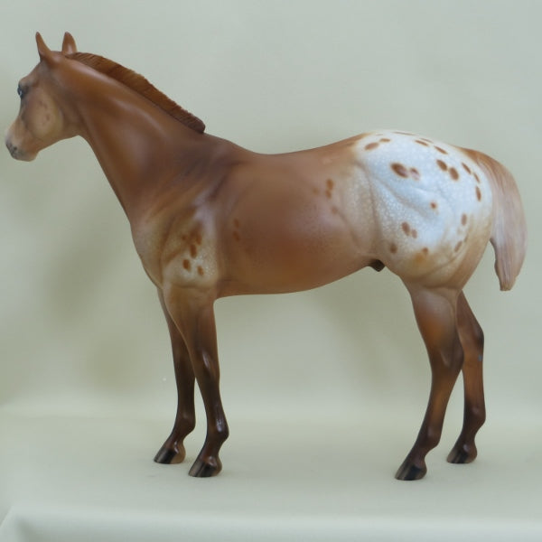 DUPE DUDE - OOAK Chestnut Appaloosa Stock Horse 3/15