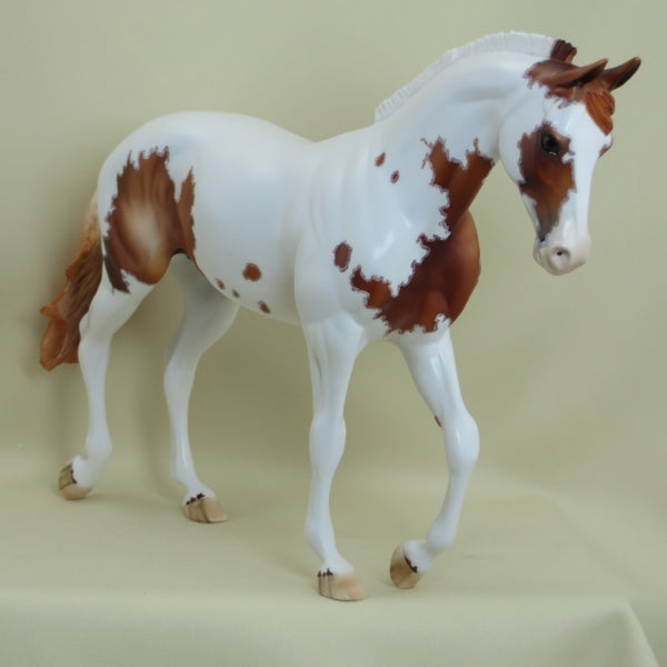 RAMBLIN&#39; GIRL - OOAK Chestnut Pinto Thoroughbred with Mapping 3/15