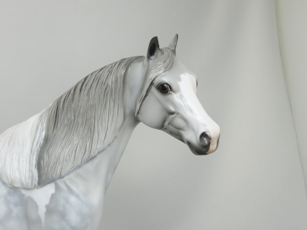 MOTHER NATURE&#39;S SON - OOAK Star Dapple Gray Paint Stock Horse 5/15