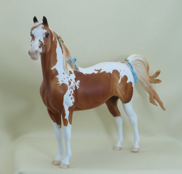 BLOSSOM - OOAK Chestnut Pinto Morgan with Flowers &amp; Ribbons 3/15
