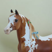 BLOSSOM - OOAK Chestnut Pinto Morgan with Flowers & Ribbons 3/15