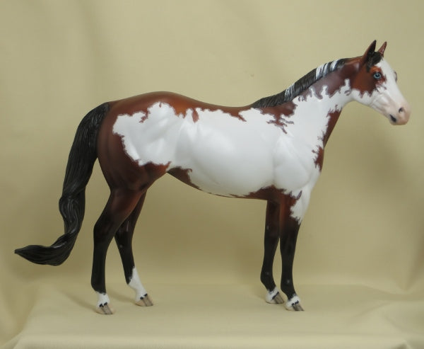 EASTER ROSE - OOAK Bay Paint Mare Stock with Mapping - 3/15