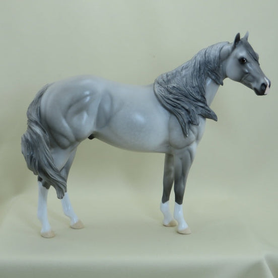 BONKERS - OOAK Dapple Gray Stock Horse - 4/15