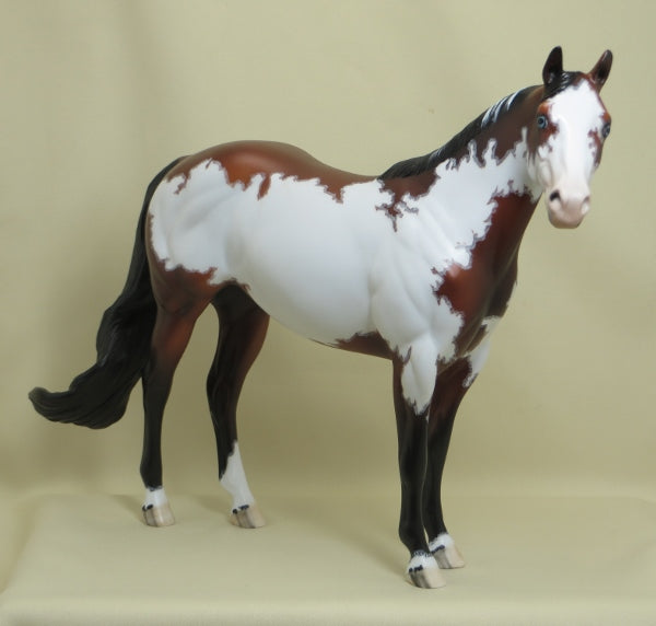 EASTER ROSE - OOAK Bay Paint Mare Stock with Mapping - 3/15