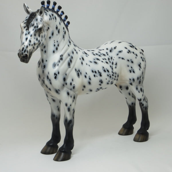 PADDINGTON - OOAK Leopard Appaloosa Standing Draft with Tucked Head  2/15