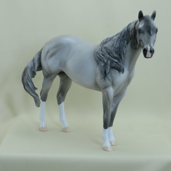 BONKERS - OOAK Dapple Gray Stock Horse - 4/15