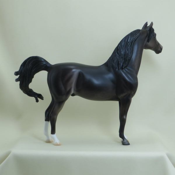 SMORZ - OOAK Dapple Seal Bay Morgan Model Horse -  4/15