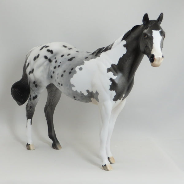 MAMA MIA - OOAK Rare Chimera Colored Appaloosa Stock Model Horse - 5/15