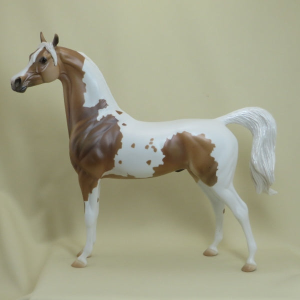 PARCHEESI - OOAK Sooty Palomino Pinto Arabian with Listening Ear - 4/15