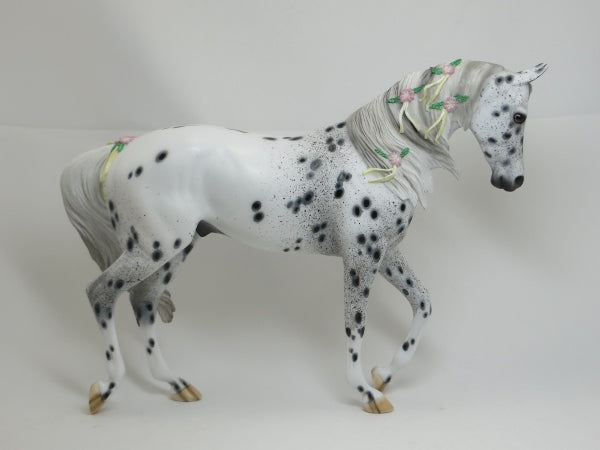 THE THEORY OF EVERYTHING - OOAK Appaloosa Thoroughbred with Delicate Flowers & Ribbons - 2/15